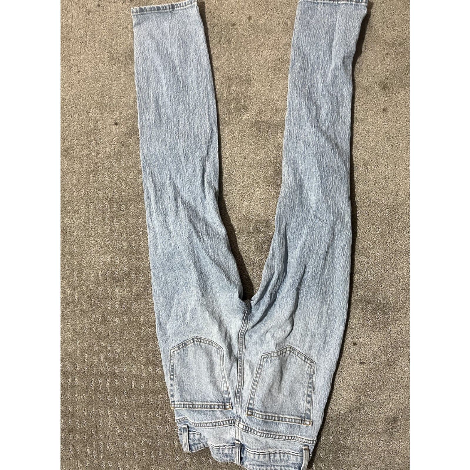 H&M VINTAGE H&M Jeans Women’s Size 2 Blue High Rise Slim Denim Cotton Button Zipper YEARS? Size 26" / US 2 / IT 38 - 3 Thumbnail
