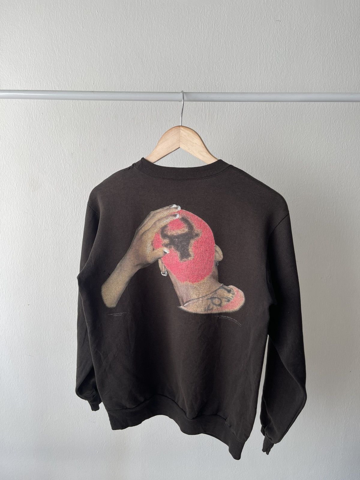 NBA × Vintage 1996 Dennis Rodman Faded Sweatshirt Size US M / EU 48-50 / 2 - 1 Thumbnail