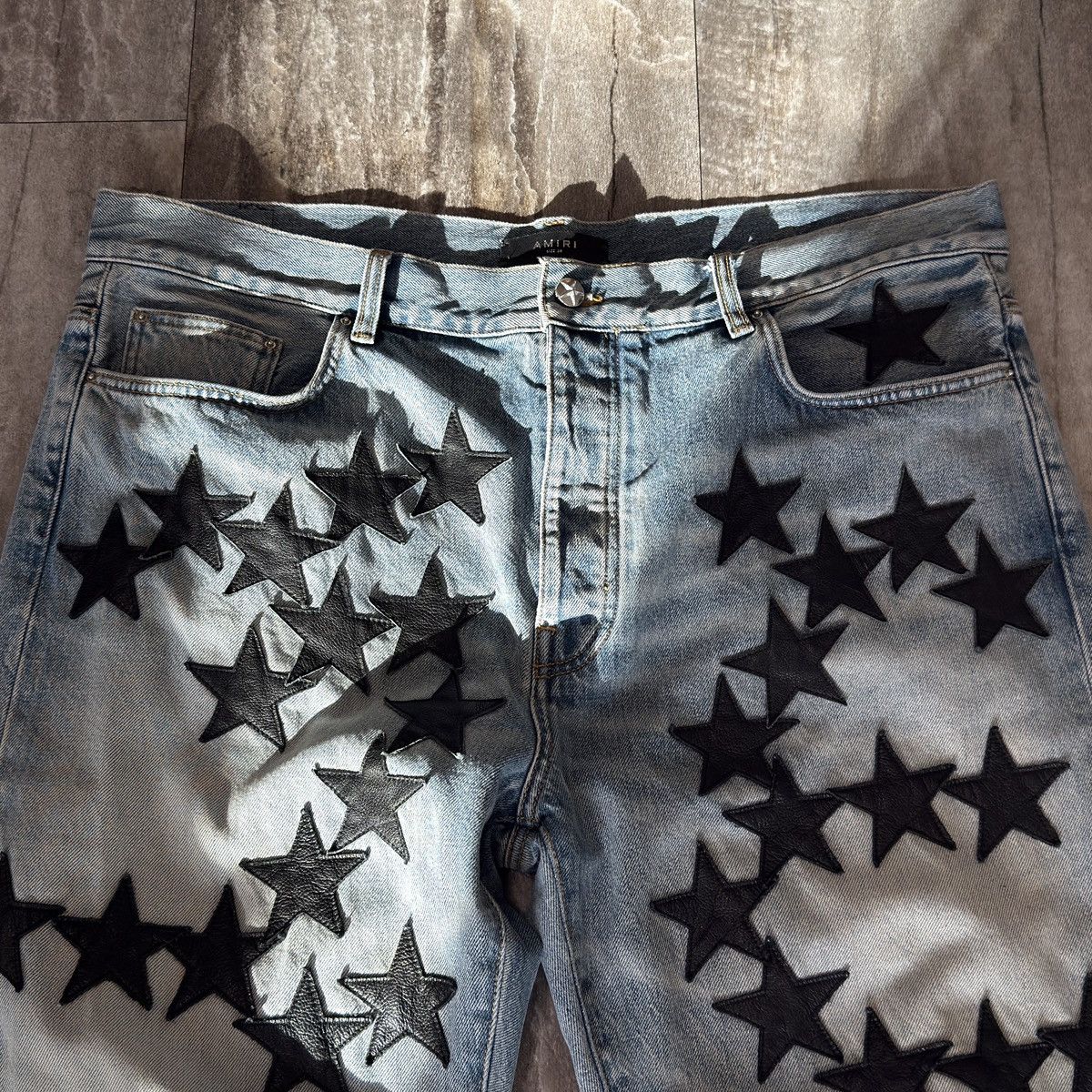 Amiri amiri flooded star patch jeans Size US 38 / EU 54 - 3 Thumbnail