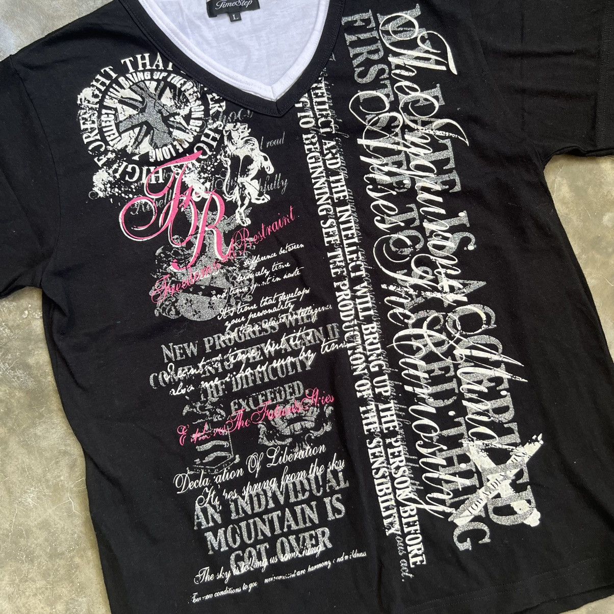 Tornado Mart 2000s Time Step Vkei Style Poem T-Shirt Size US L / EU 52-54 / 3 - 3 Thumbnail