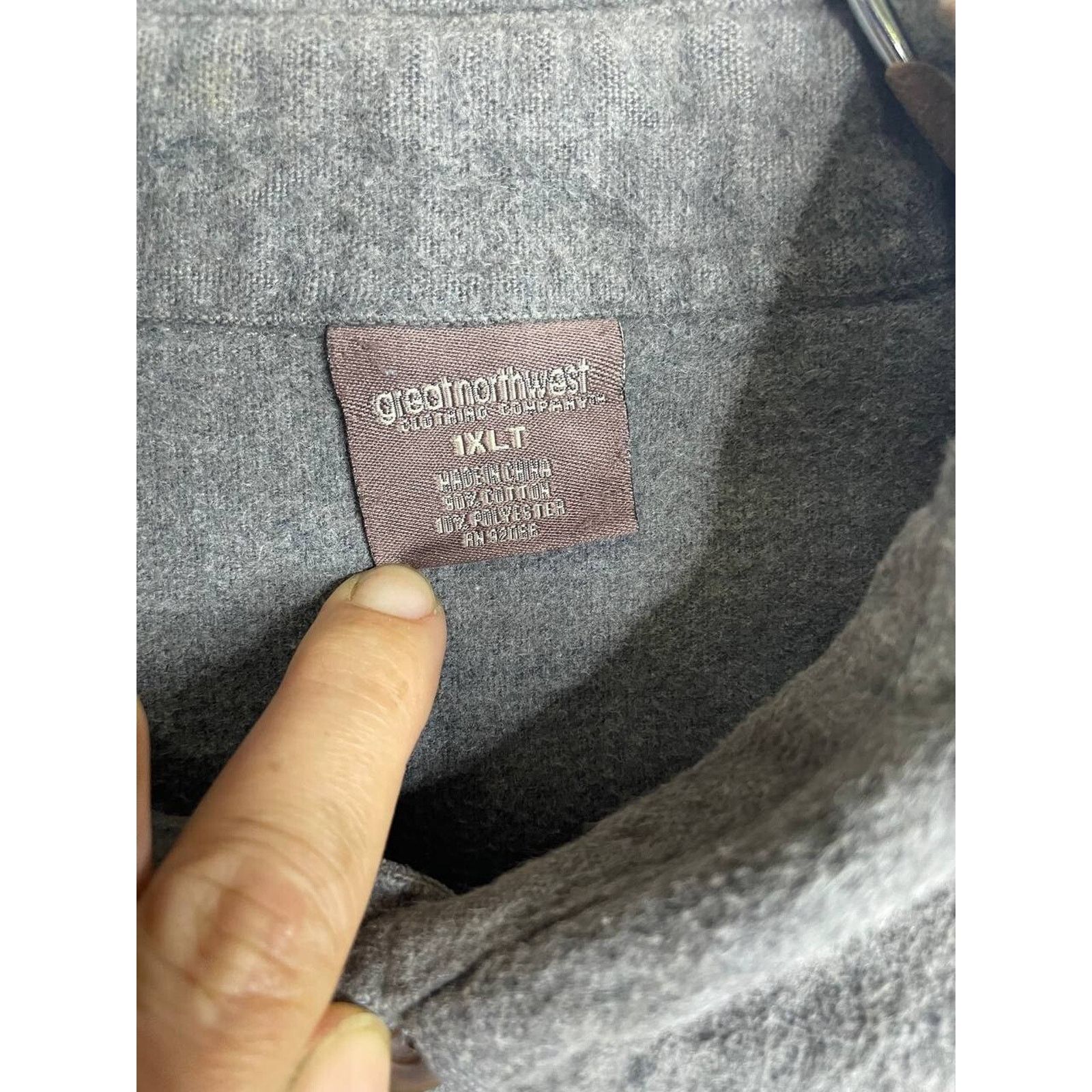 Great Northwest Vintage Great Northwest Flannel Shirt XLT Tall Fit Blend Size US XL / EU 56 / 4 - 6 Thumbnail