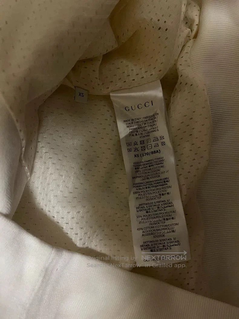 Gucci Gucci White Sport Jacket With Stripes. Size US XS / EU 42 / 0 - 5 Thumbnail