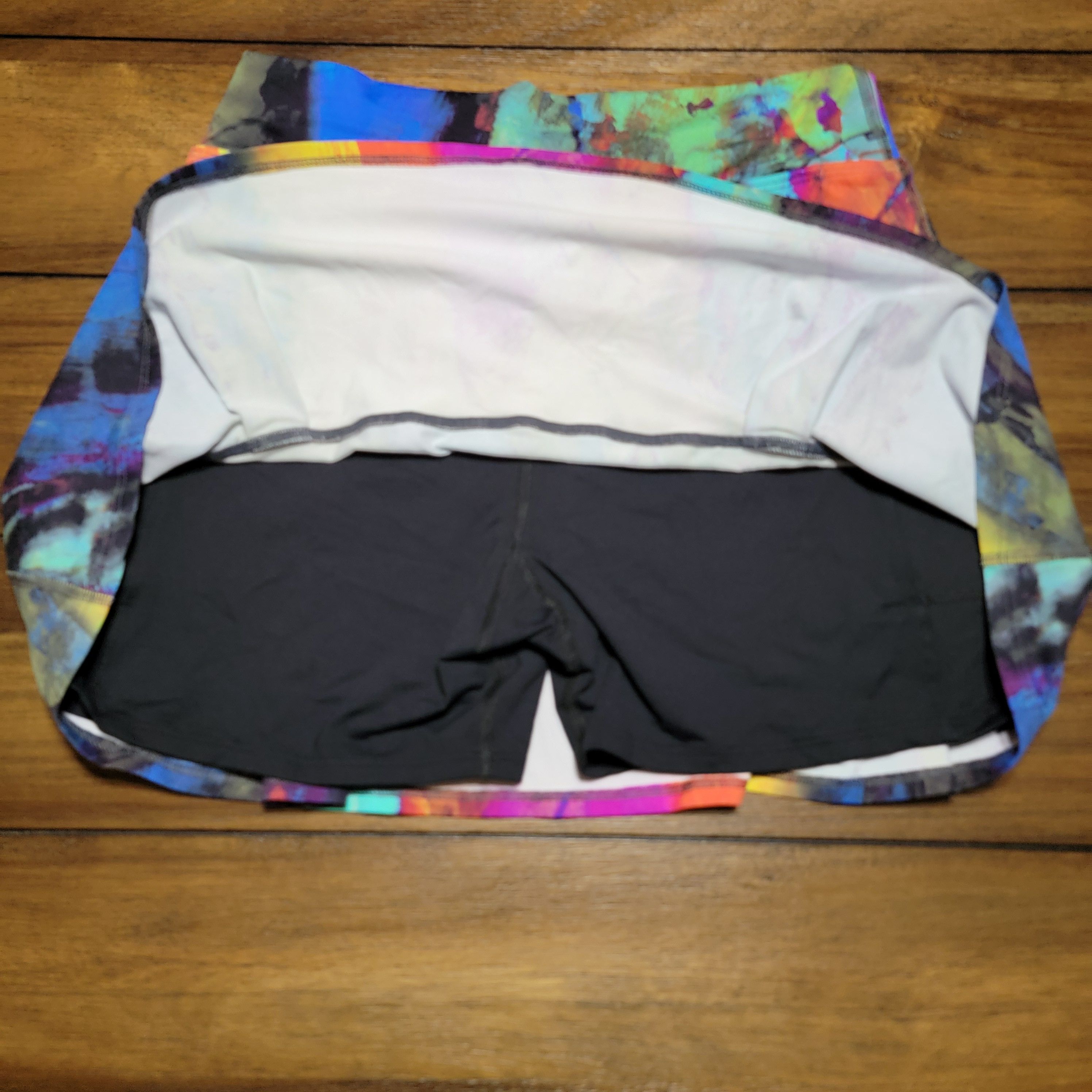 Other Donajo Fit Wear Spandex Skorts Abstract Multi-Color - Size 2 Size 27" / US 4 / IT 40 - 4 Thumbnail