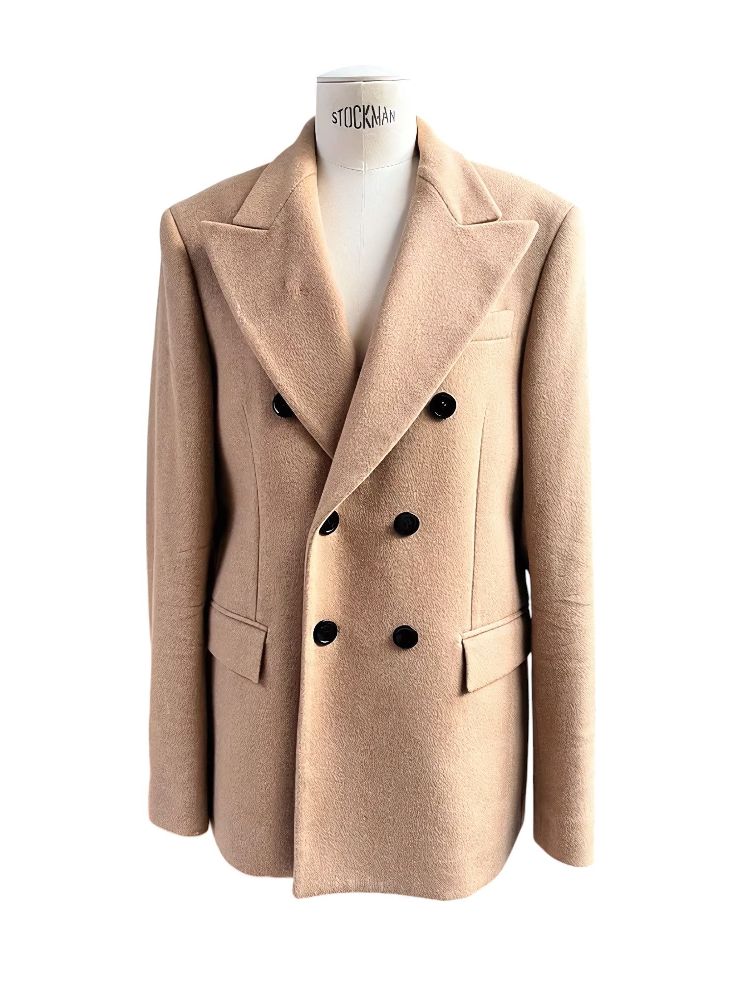 John Galliano F/W 2018 CAMEL WOOL CASHMERE COAT Size US M / EU 48-50 / 2 - 1 Thumbnail