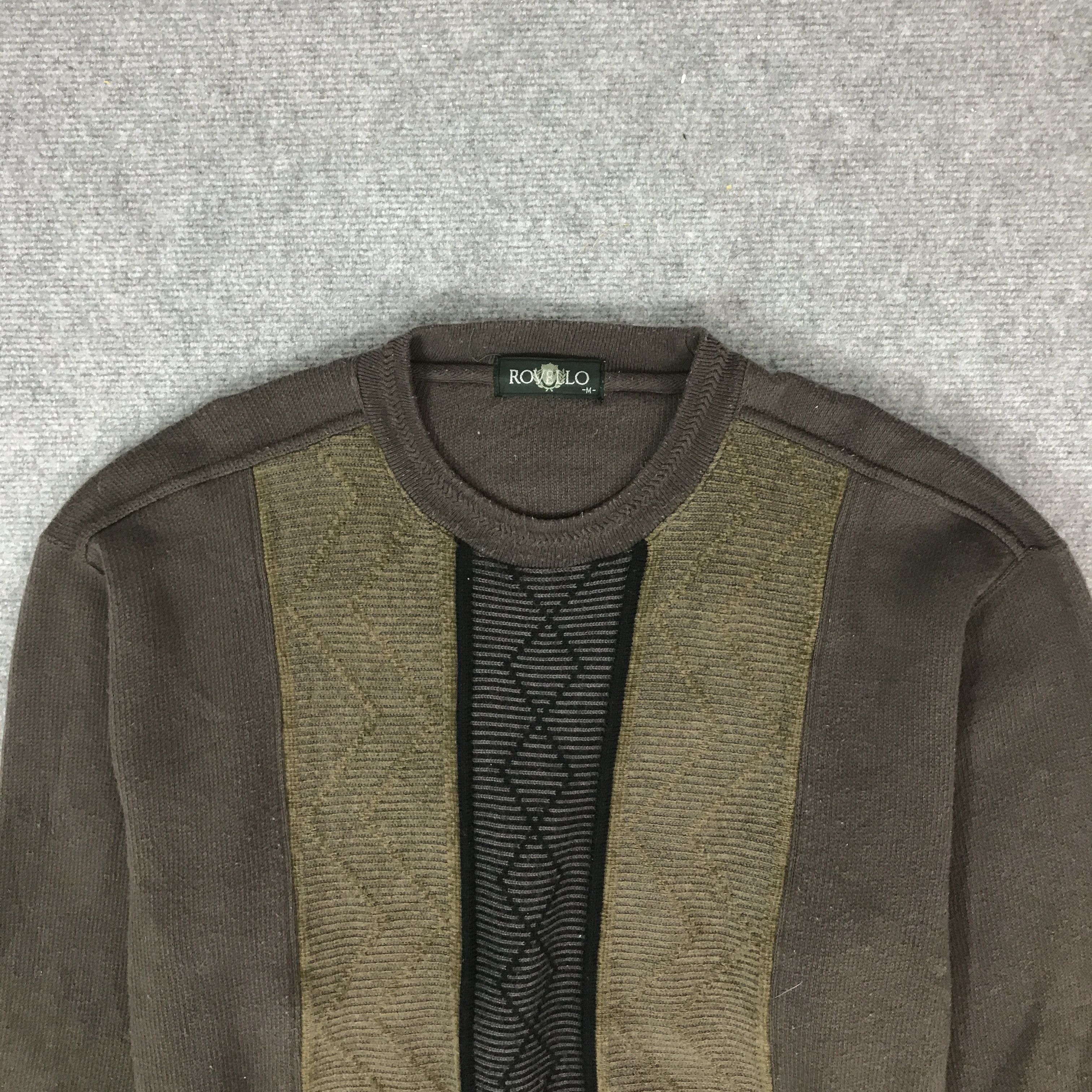 Japanese Brand ROVELLO PATCHWORK STYLE SWEATSHIRT K66B17 Size US M / EU 48-50 / 2 - 2 Thumbnail