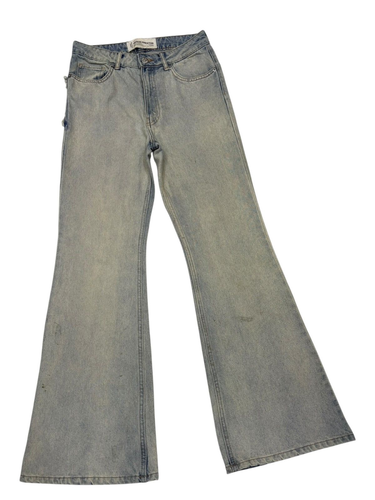 Heron Preston Heron Preston Star Embroidery Custom Made Flare Jeans Size US 28 / EU 44 - 4 Thumbnail