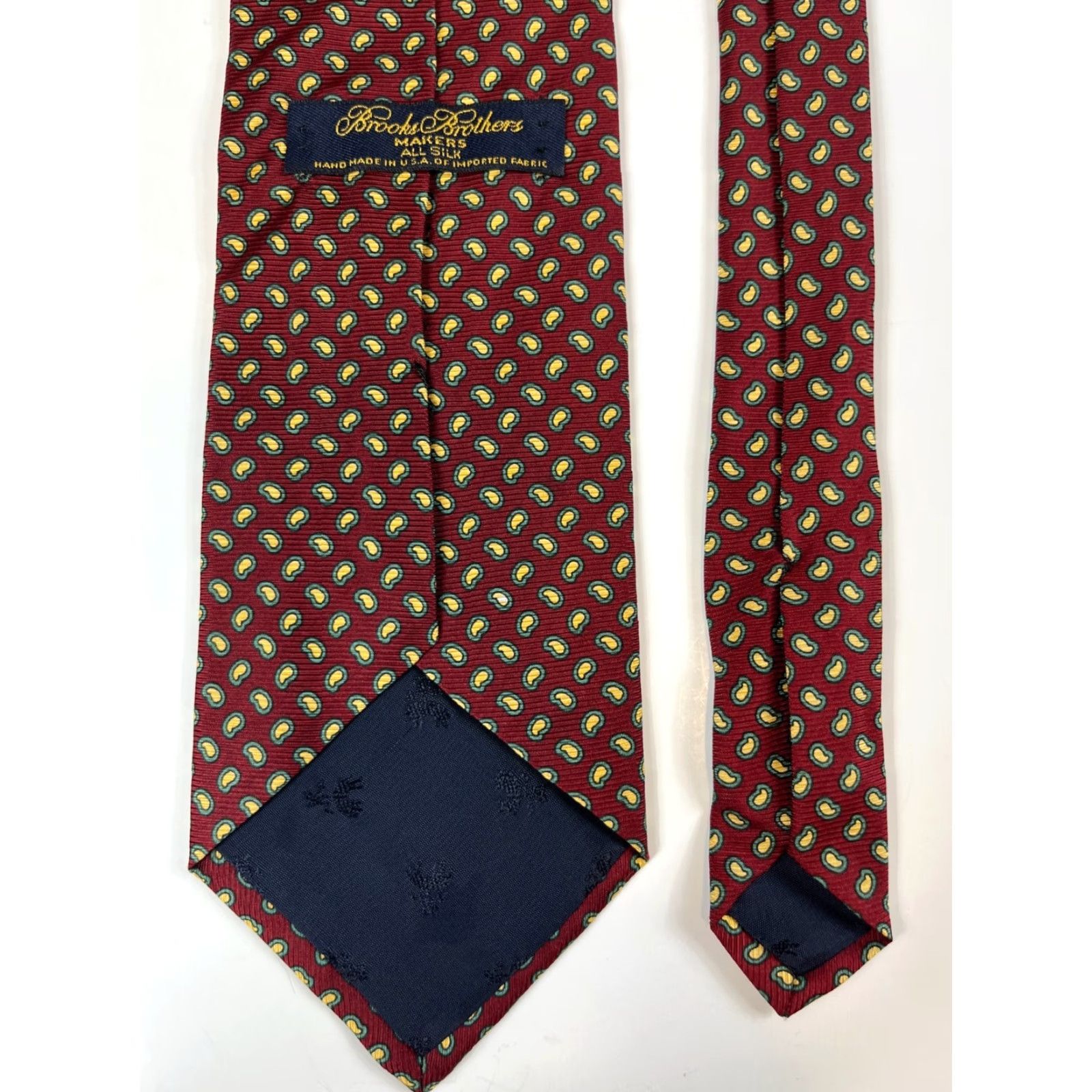 Brooks Brothers VINTAGE Brooks Brothers Makers Silk Tie Paisley Hand Made in USA Men’s Tie Wide 3.75" Maroon 56.5" S, M, L? Size ONE SIZE - 6 Thumbnail