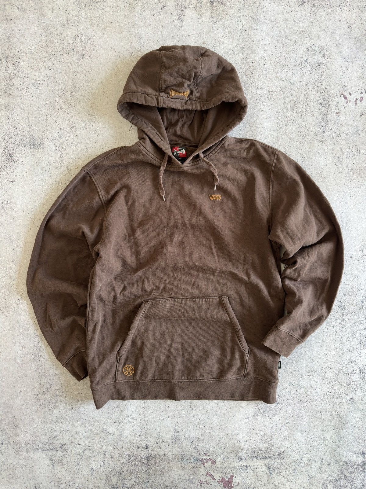 Vans Vans x Independent Cotton Brown Hoodie Size L Size US L / EU 52-54 / 3 - 1 Thumbnail