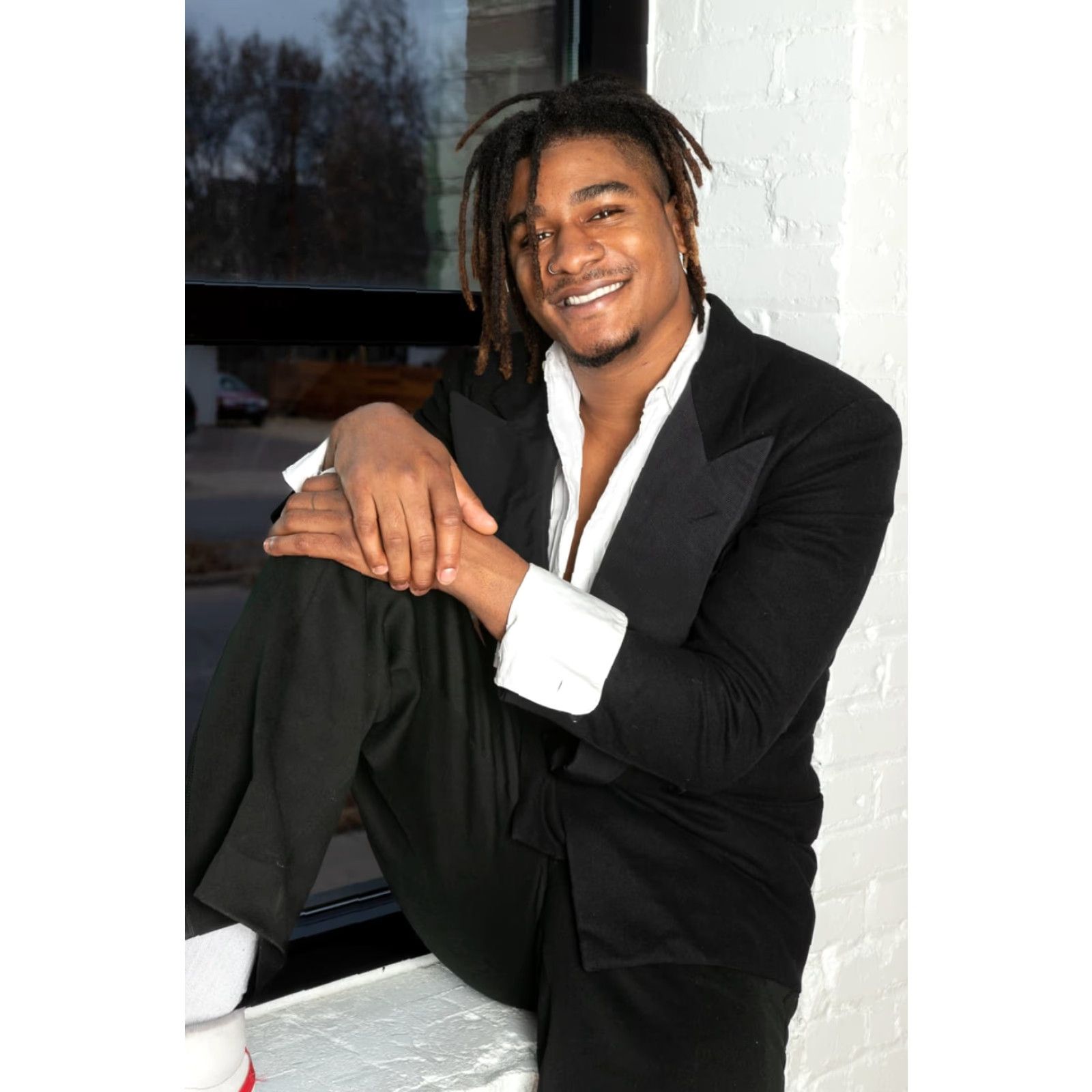 Doublet VINTAGE Simon's Lincoln Tuxedo Jacket Medium Black Double Breasted Formal Mens Size 40R - 2 Thumbnail