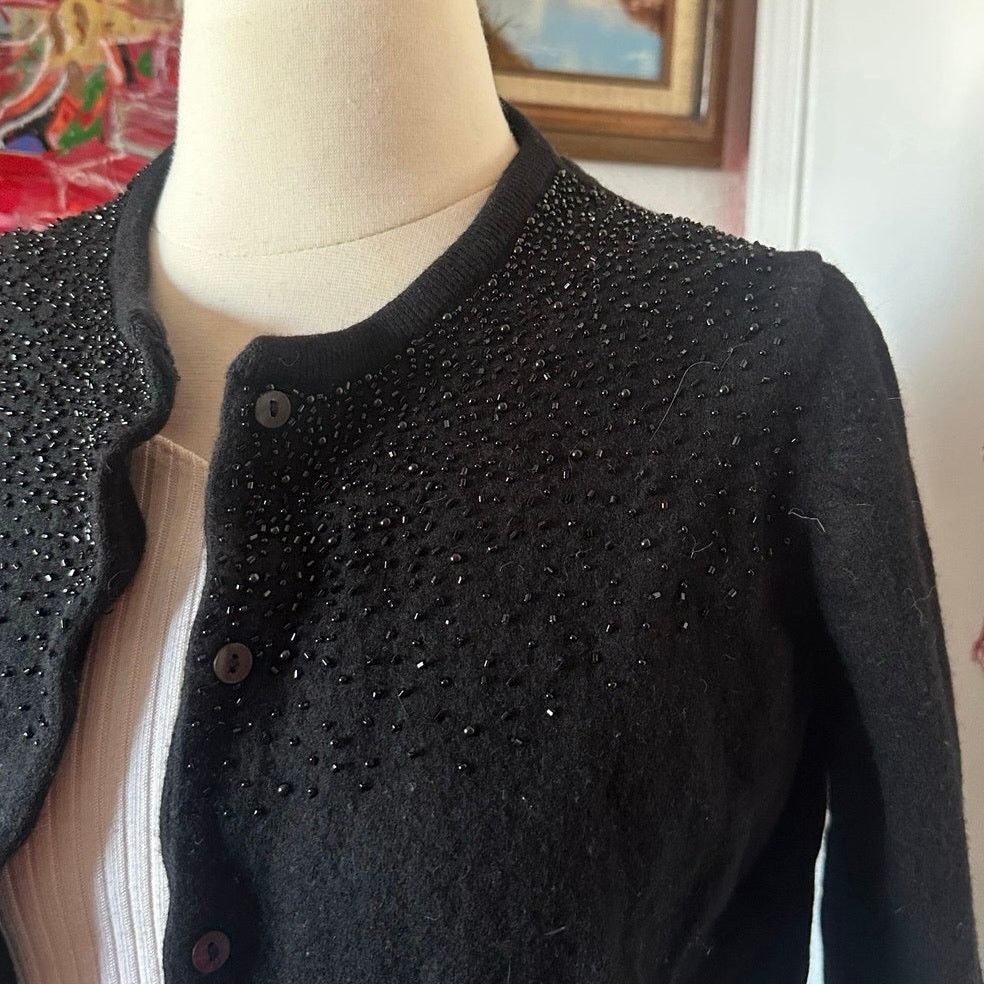 Other george me beaded black button up cardigan Size XL / US 12-14 / IT 48-50 - 2 Thumbnail