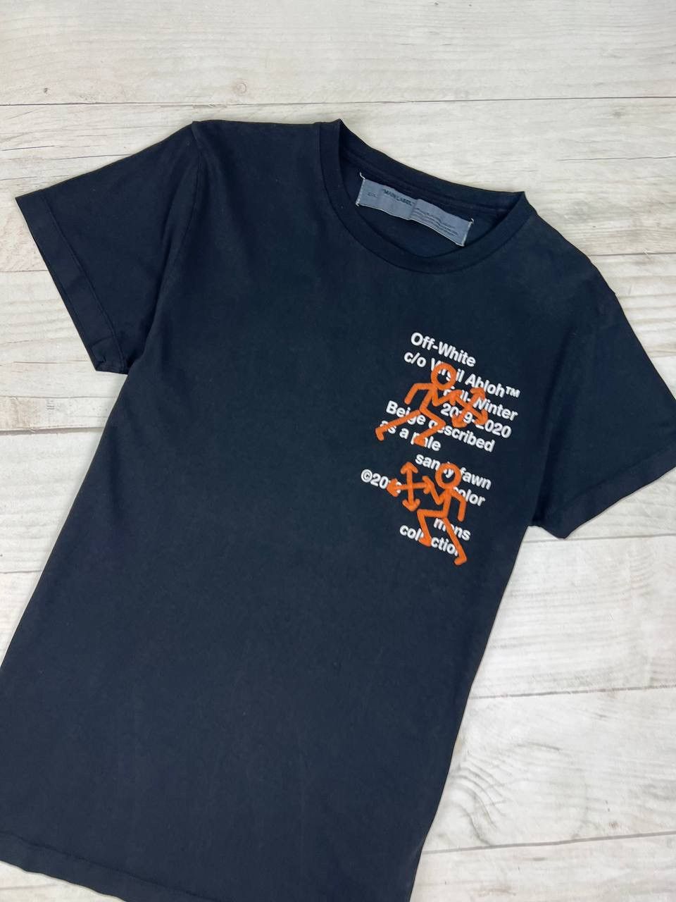 Off-White Off-White 2019 Pictogram Stickman Tee Size US XS / EU 42 / 0 - 3 Thumbnail