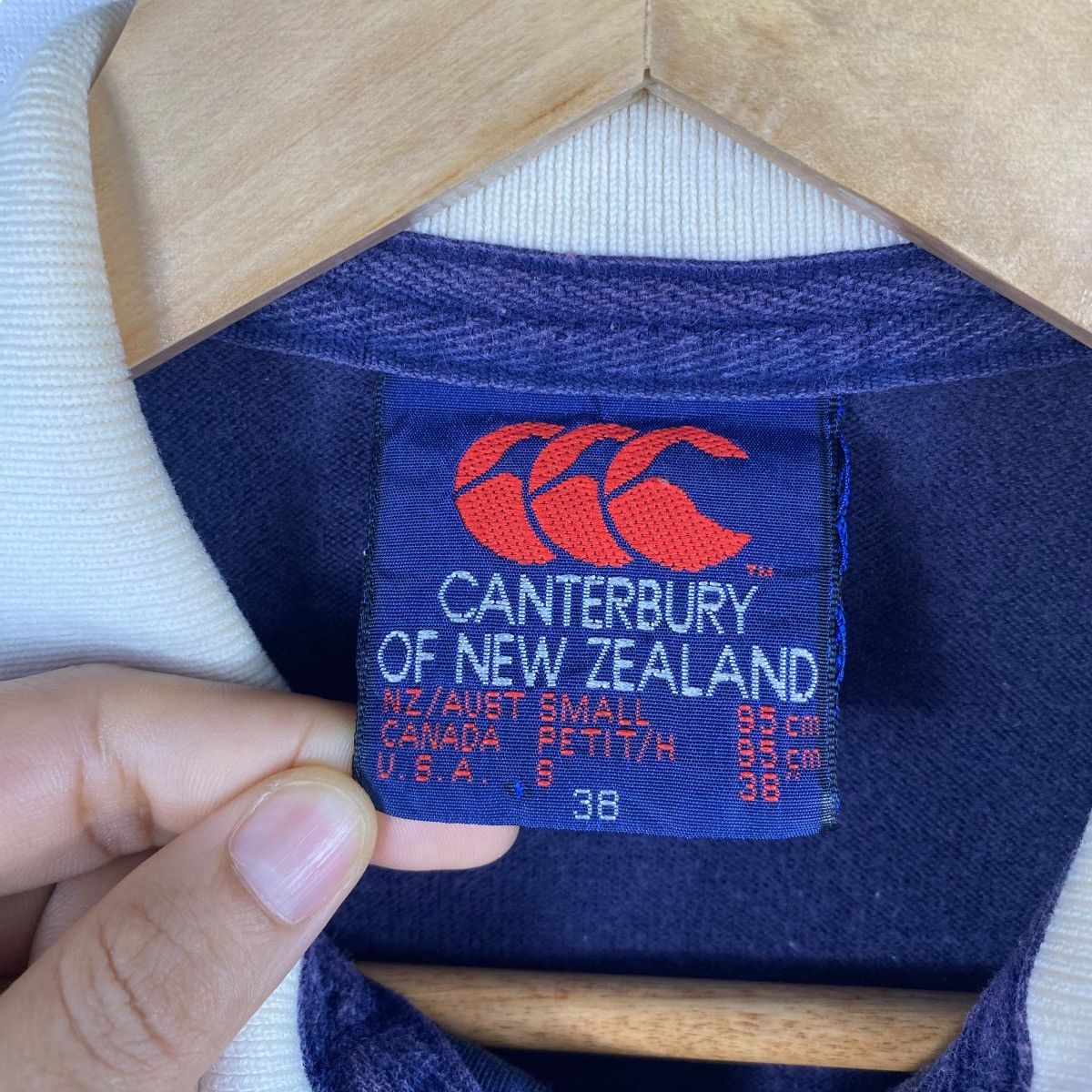 Canterbury of New Zealand × Vintage Vintage 80's CANTERBURY Of NEW ZEALAND Striped Polo Rugby Size US S / EU 44-46 / 1 - 5 Thumbnail