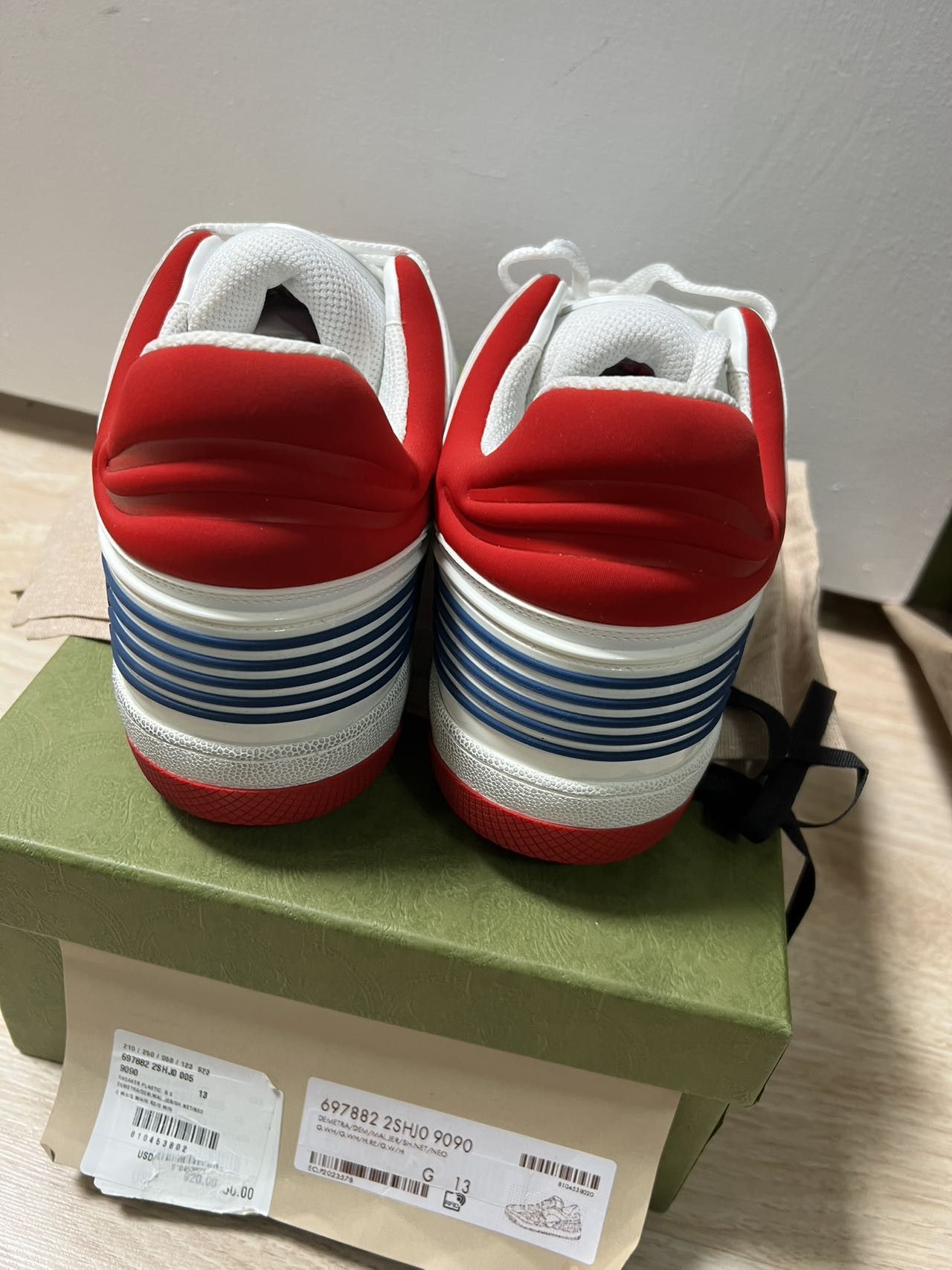 Gucci MEN Gucci Basket White Demetra Size US 14 / EU 47 - 7 Thumbnail