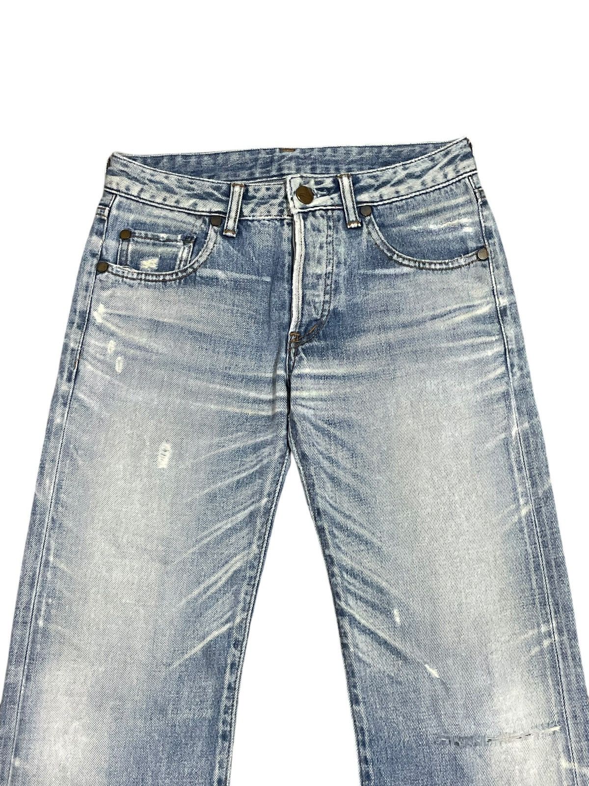 Vintage Japanese Stunning Lure Buckle Back Fade Wash Jeans