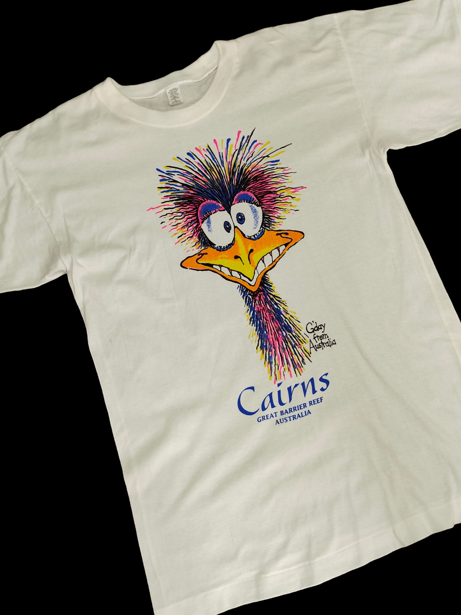 Man Made In Australia Vintage 90s Cairns Australia Artwork T-Shirt Ken Done Mambo Size US M / EU 48-50 / 2 - 2 Thumbnail