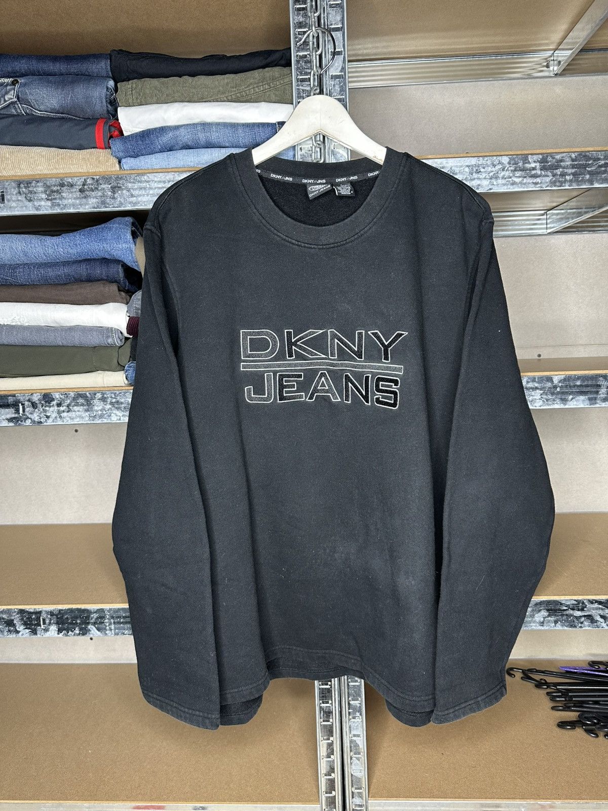 DKNY VINTAGE DKNY JEANS Donna Karan New York Sweatshirt Men's L Size US L / EU 52-54 / 3 - 1 Thumbnail