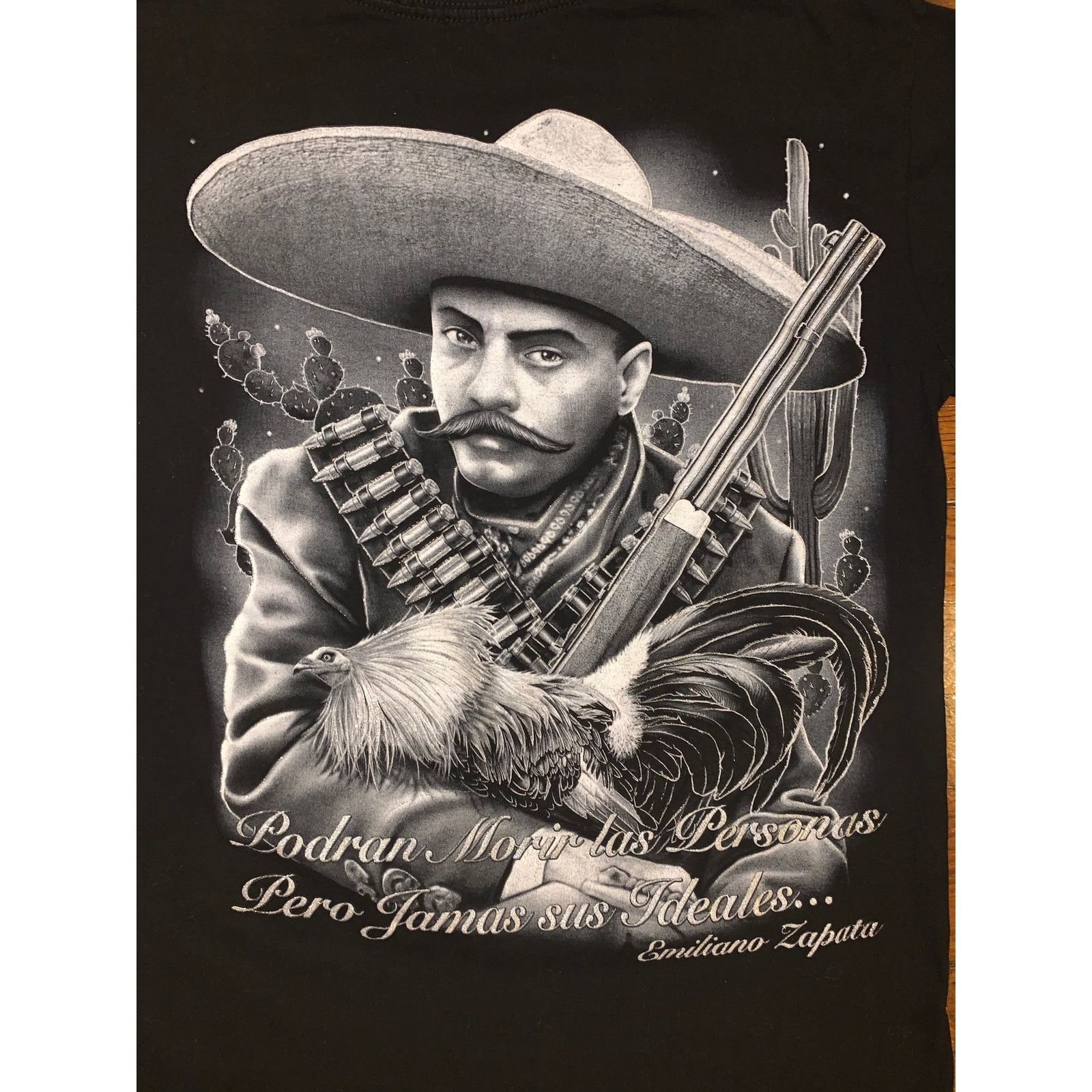 Other Emiliano Zapata Graphic T Shirt Y2K Black Medium Fit Size US M / EU 48-50 / 2 - 1 Thumbnail