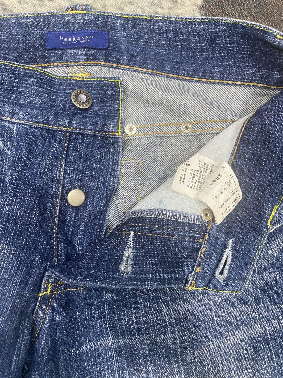 If Only Was True × Japanese Brand Rare PEAKASSO spike skinny jeans Size 30" / US 8 / IT 44 - 13 Thumbnail
