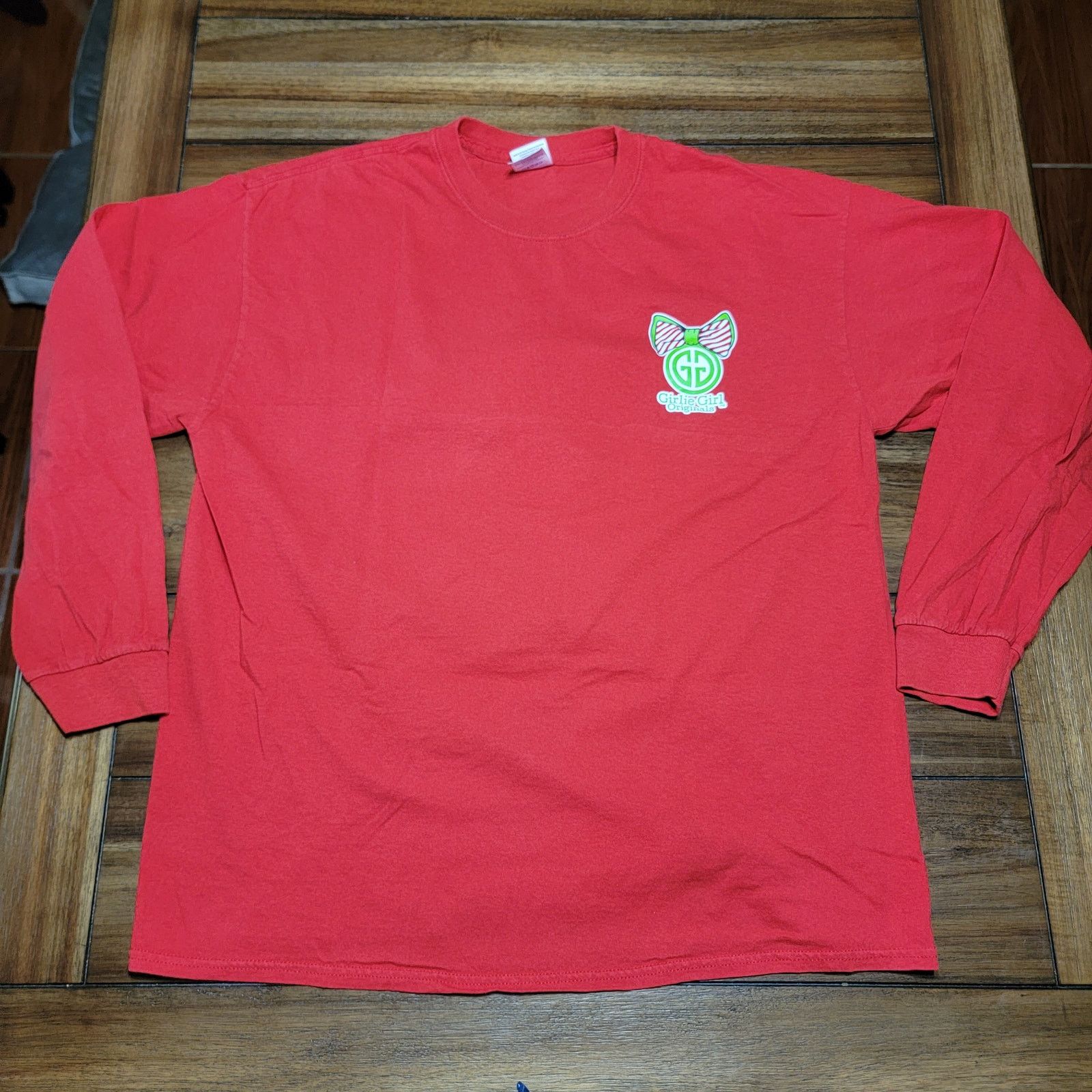 Other Girlie Girl LS Christmas Tee (Gildan) "Oh What Fun" Elf - XL Size XL / US 12-14 / IT 48-50 - 3 Thumbnail