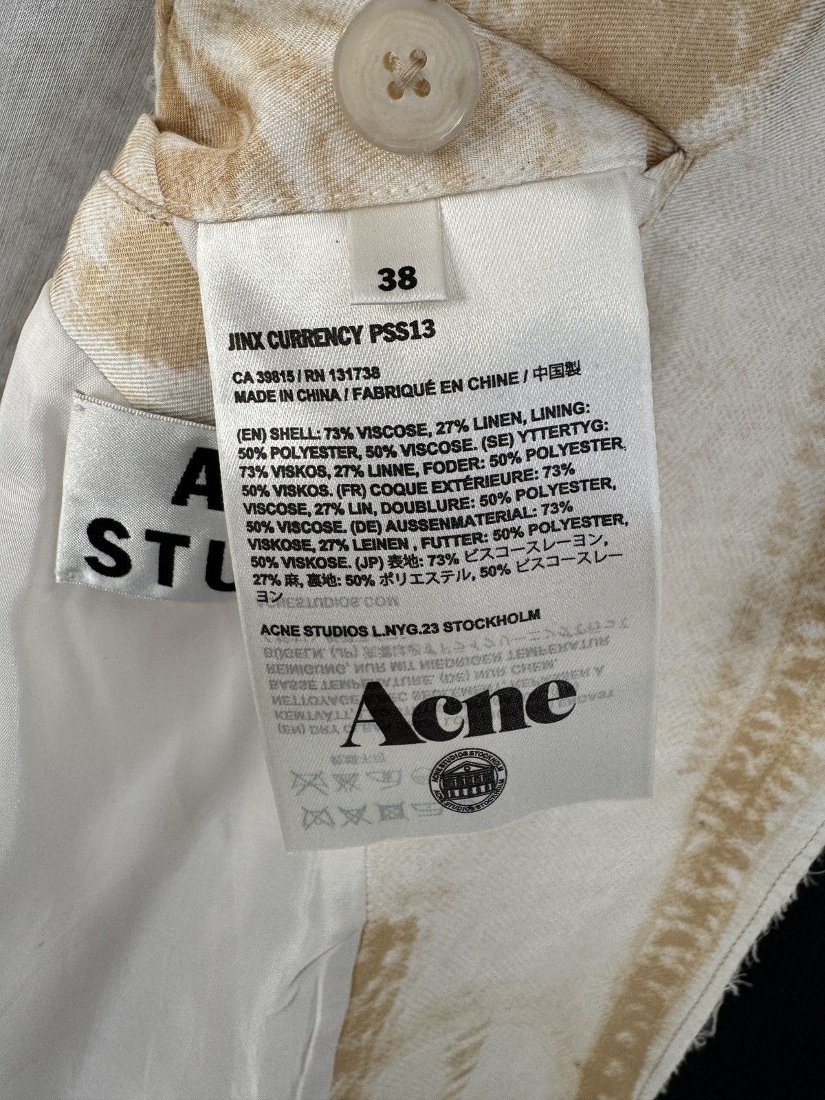 Acne Studios Acne Studios Jinx Currency Blazer Size L / US 10 / IT 46 - 7 Thumbnail