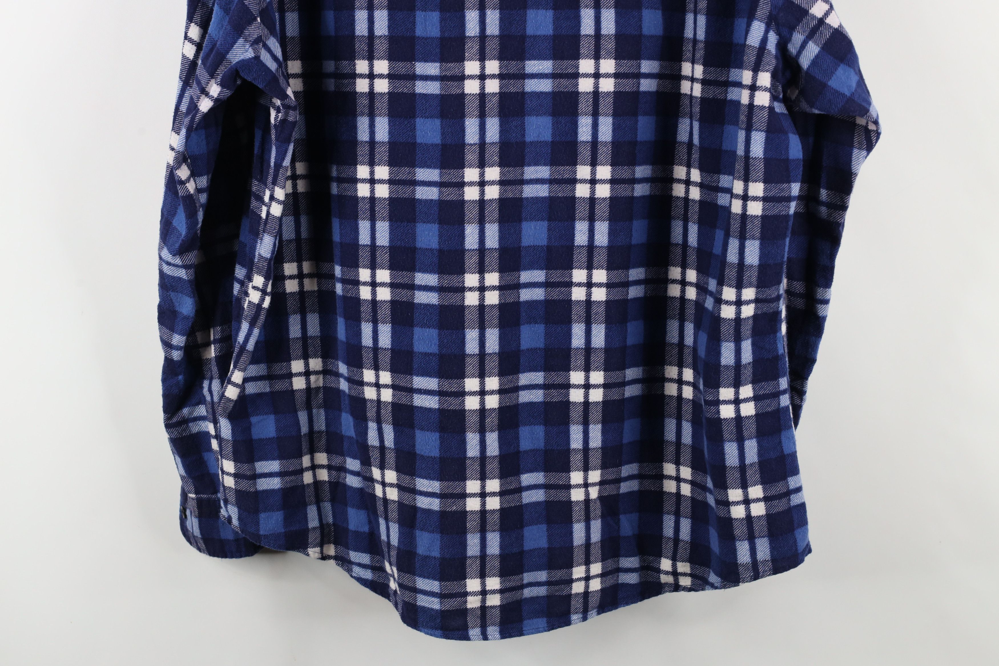 Vintage Vintage 90s Streetwear Flannel Collared Button Shirt Size US L / EU 52-54 / 3 - 12 Thumbnail