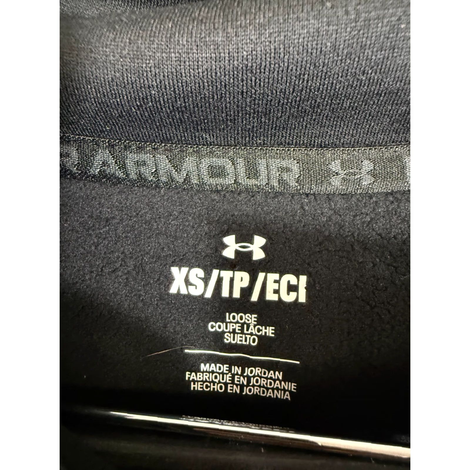 Under Armour Under Armour Jacket Womens XS Black Fleece Half Zip Mock Neck Pullover NWT Size XS / US 0-2 / IT 36-38 - 7 Thumbnail