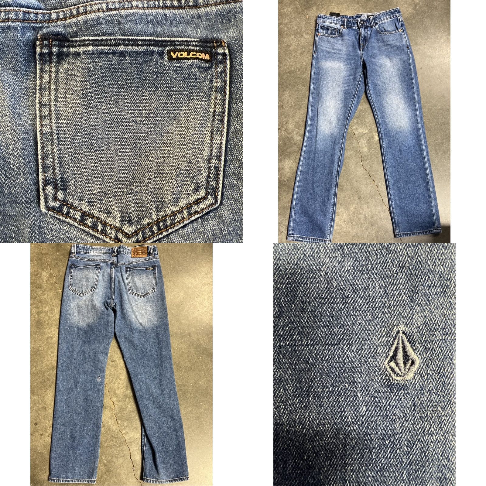 Volcom Volcom Jeans Men’s 28 Blue Denim Vorta Slim Fit Straight Leg Casual Jeans Mens Size US 28 / EU 44 - 8 Thumbnail