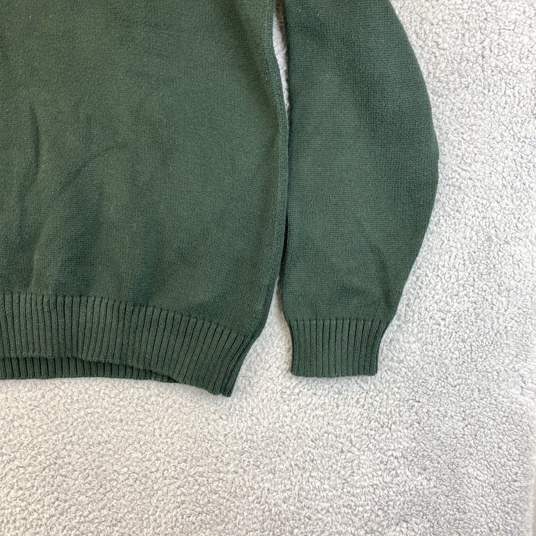 Polo Ralph Lauren Polo Ralph Lauren Men's 1/4 Zip Long Sleeve Sweater XL Green 66-11 Size US XL / EU 56 / 4 - 3 Thumbnail