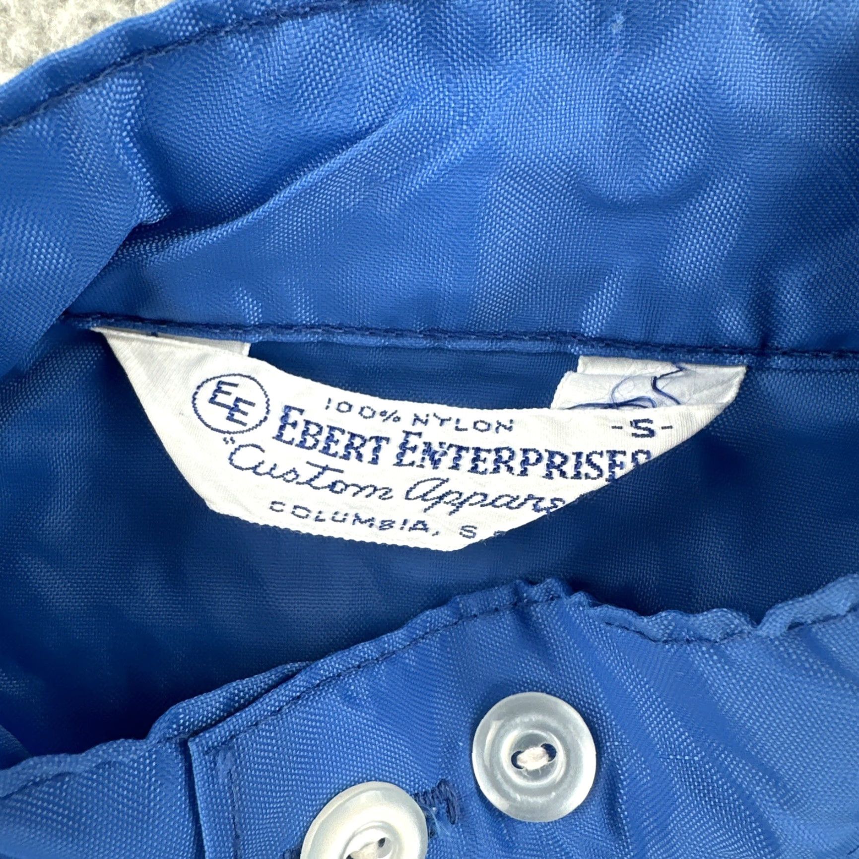 Vintage VINTAGE Ebert Enterprises Nylon Full Zip Jacket Blue Small 60s USA Mens Size US S / EU 44-46 / 1 - 6 Thumbnail