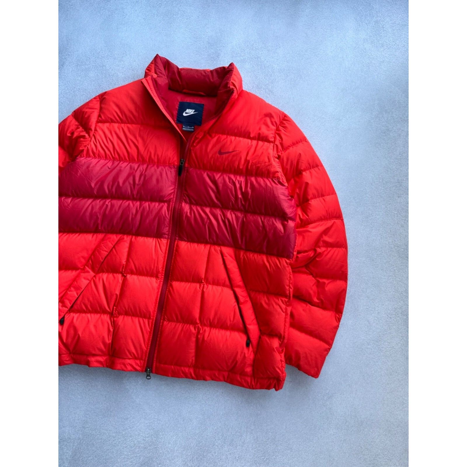 Nike VTG Nike Y2K Red Puffer Jacket Size US XL / EU 56 / 4 - 3 Thumbnail