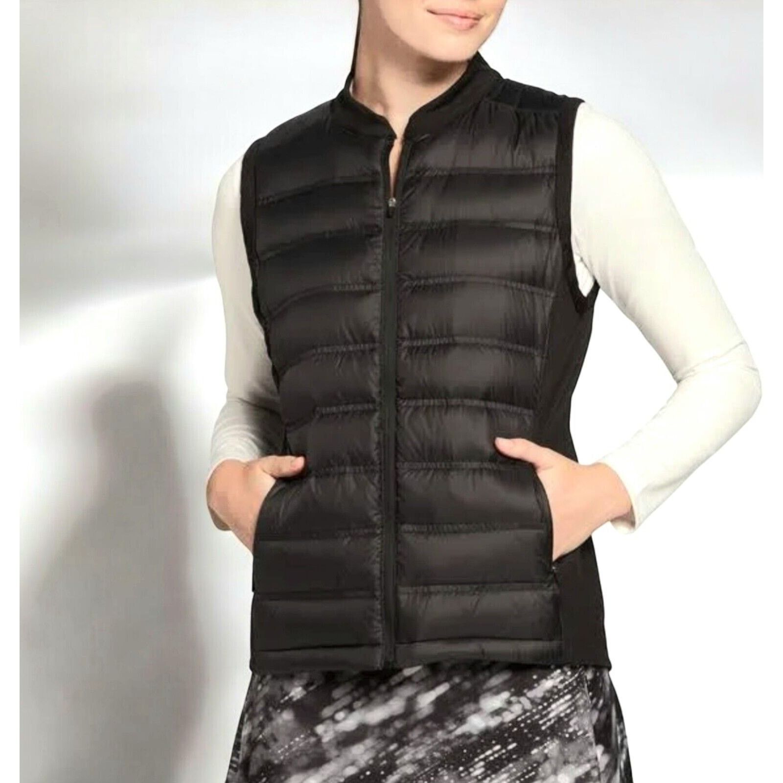 Other NWT SLAZENGER Tech Down Quilted Black Golf Puffer Vest XS Size XS / US 0-2 / IT 36-38 - 4 Thumbnail