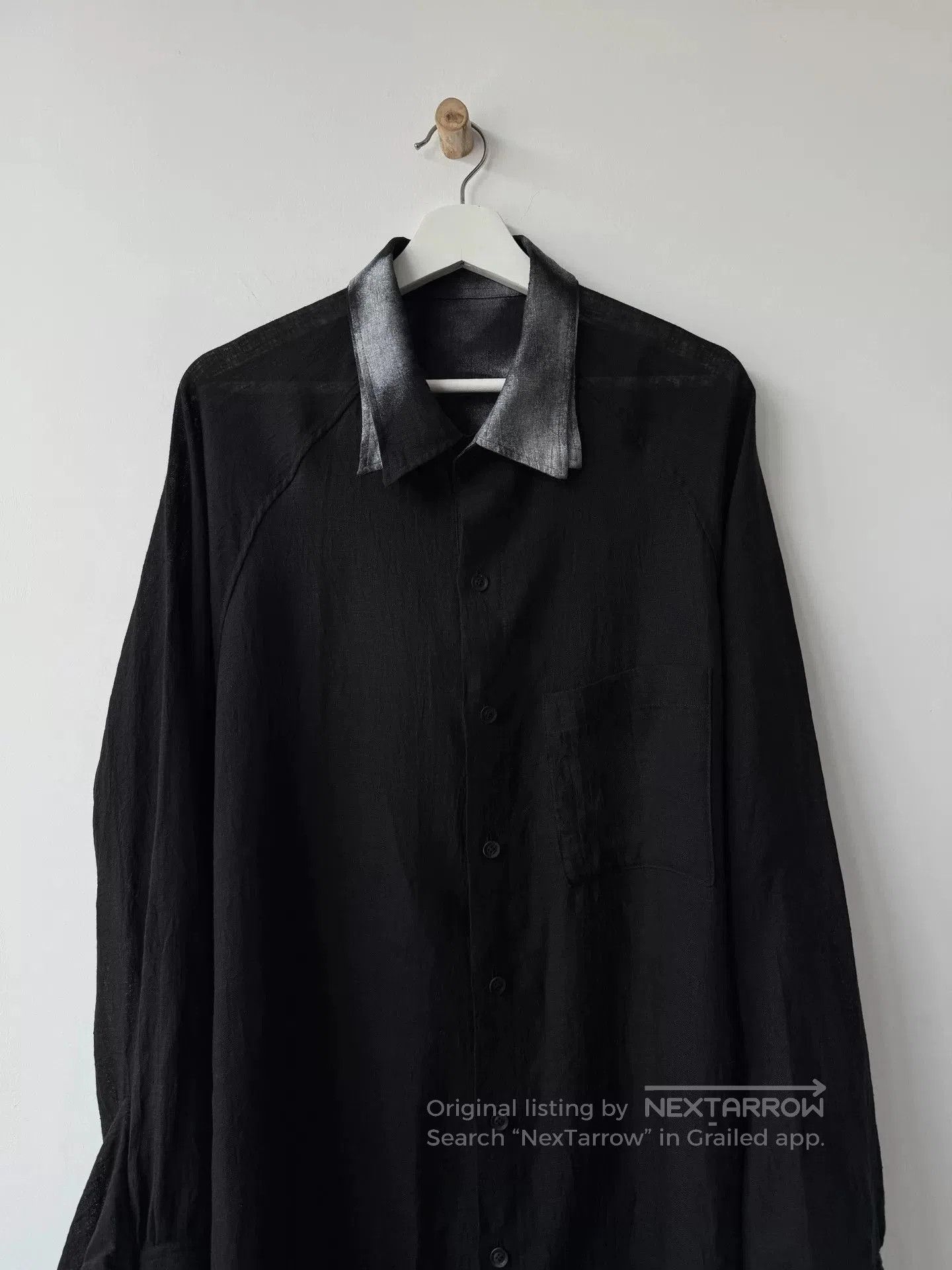 Yohji Yamamoto Yohji Yamamoto 24SS Linen Twisted Ribbon Shirt. Size US L / EU 52-54 / 3 - 4 Thumbnail
