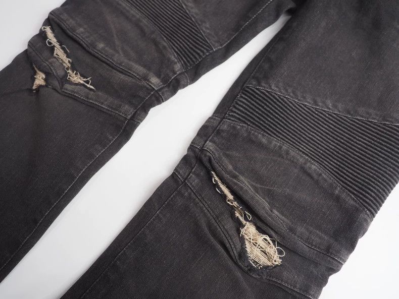 Balmain BalmainBlack knee destroys jeans 2503-Nextarrow Size US 31 - 4 Thumbnail