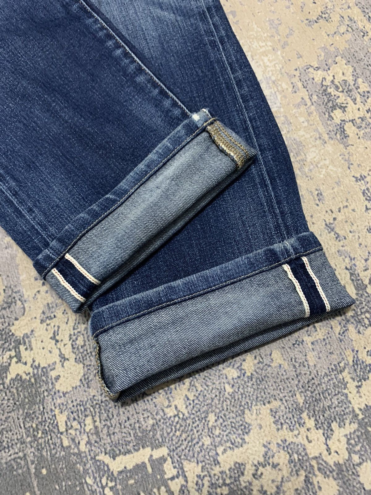 Japanese Brand Distressed Uniqlo Selvedge Undercover Style Jeans 34x31 Size US 35 - 9 Thumbnail