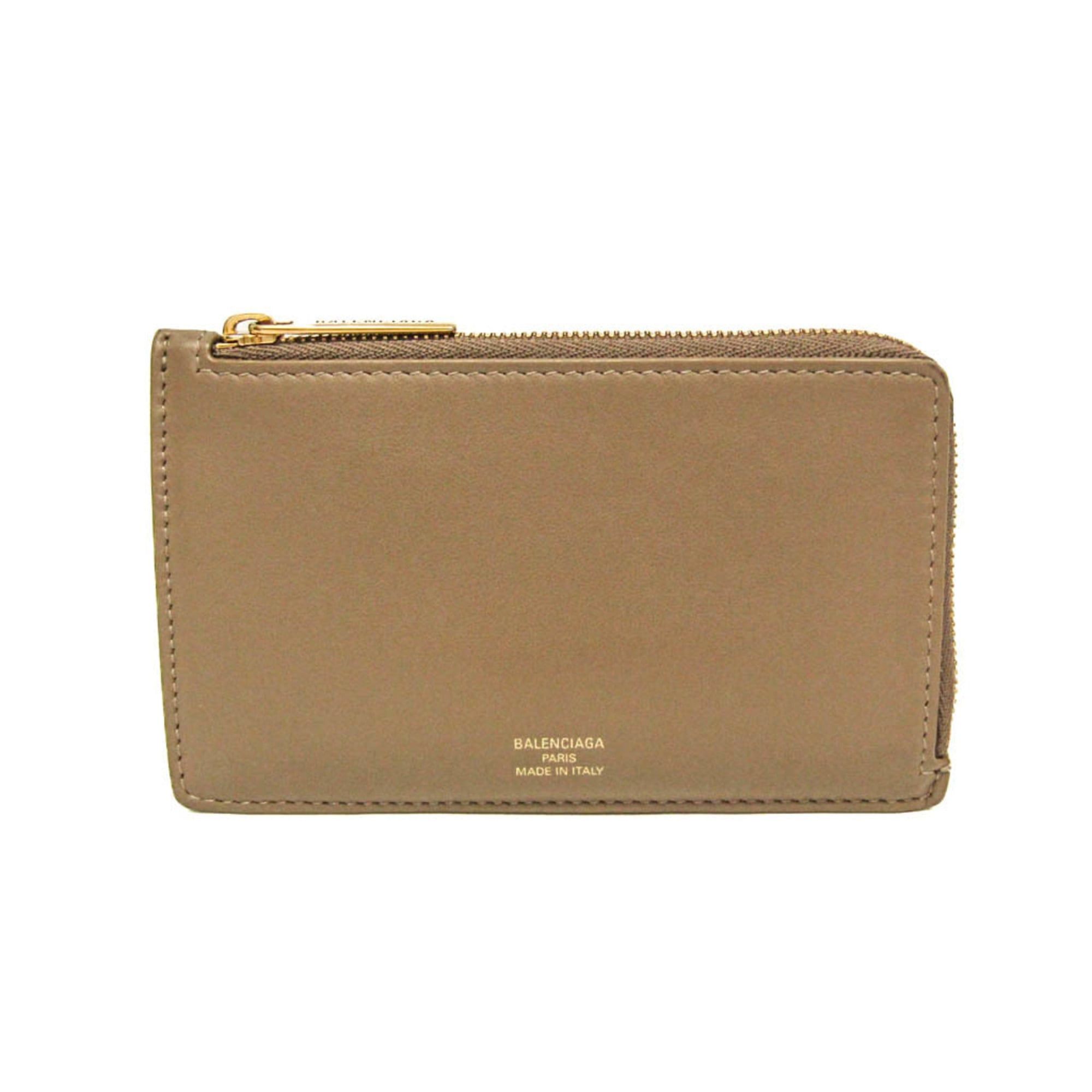 Balenciaga Balenciaga Envelope Coin Card Holder 736734 Women,Men Leather Coin Purse/coin Case Beige Size ONE SIZE - 1 Thumbnail