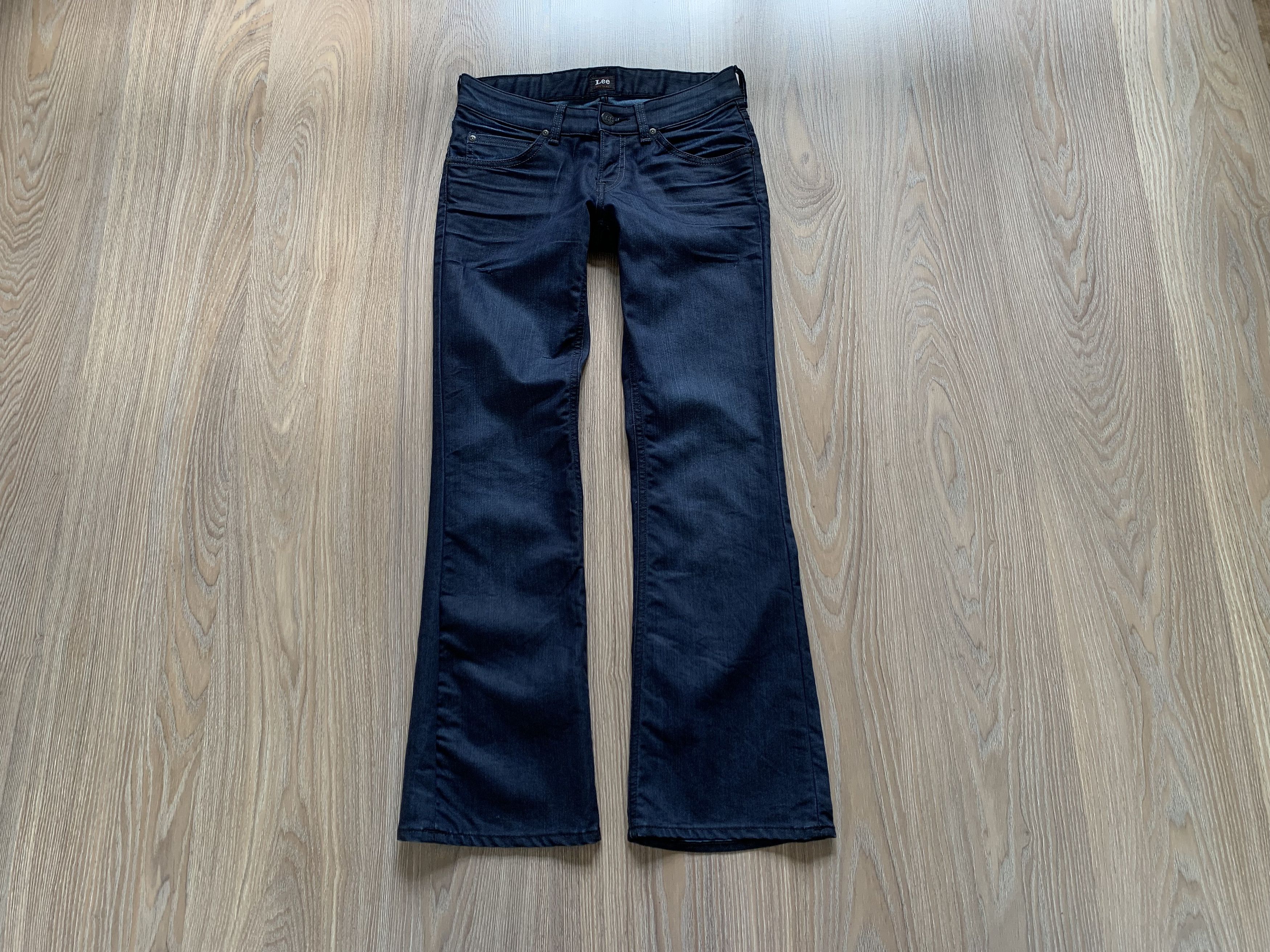 Lee Lee Womens Wax Bell Bottom Jeans Size 27" / US 4 / IT 40 - 1 Thumbnail
