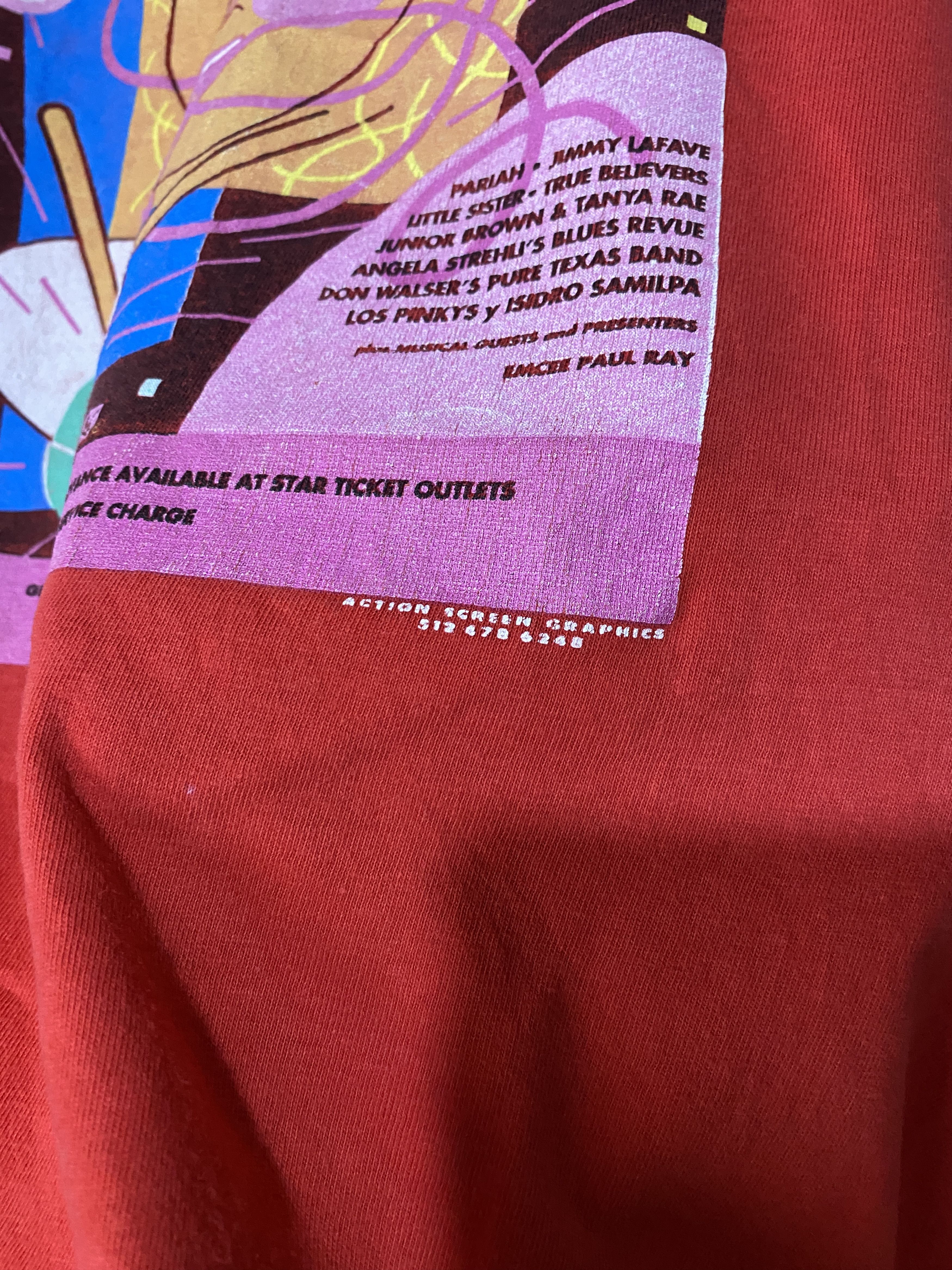 Band Tees × Vintage Vintage 1993 Austin Music Awards Guy Juke Poster Tee Shirt Size US XXL / EU 58 / 5 - 3 Thumbnail