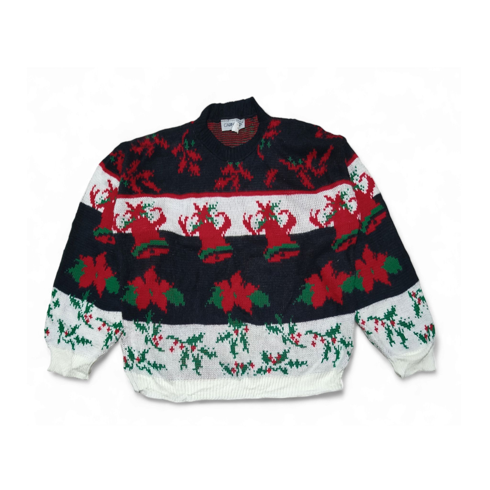 Cabin Creek Vintage 90s CABIN CREEK Ethnic Floral Motifs Knit Sweater Size US M / EU 48-50 / 2 - 1 Thumbnail