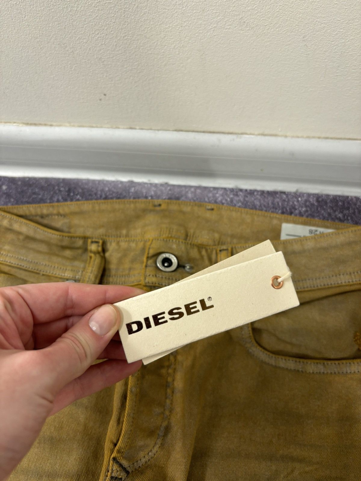 Diesel Diesel Sleenker Slim Skinny NWT Orange Gold Stretch Jeans Size US 28 / EU 44 - 7 Thumbnail