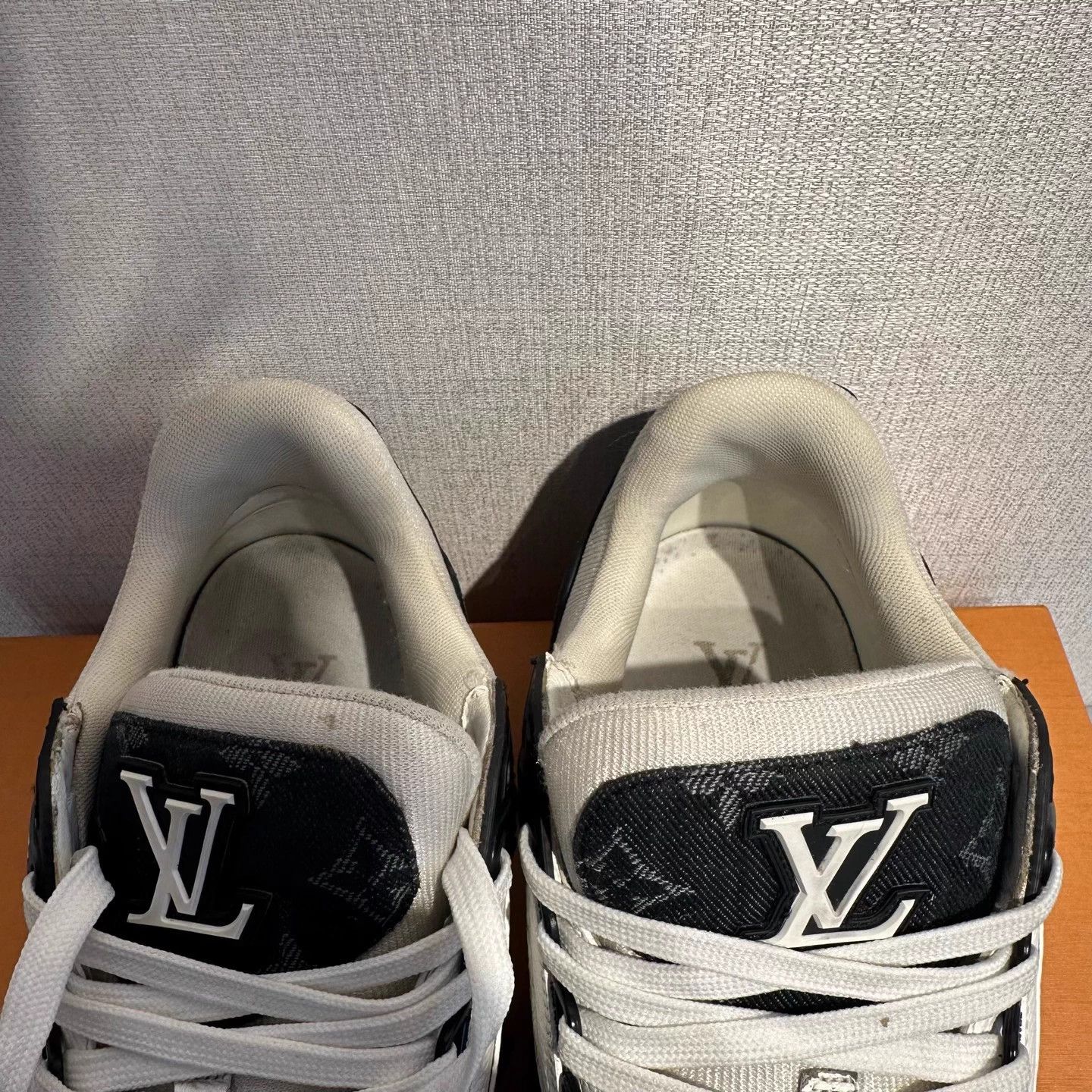 Louis Vuitton LV Black White Denim Trainer 40.5 Size US 7.5 / EU 40-41 - 3 Thumbnail