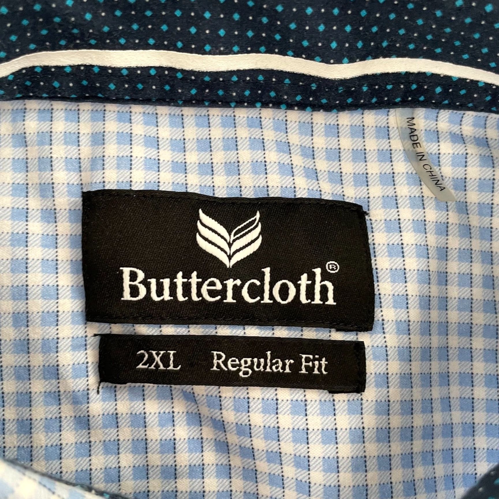 Buttero VINTAGE Butter Cloth Check Pattern Shirt Adult 2XL Long Sleeve Button-Down Cotton Mens XXL Size US XXL / EU 58 / 5 - 6 Thumbnail