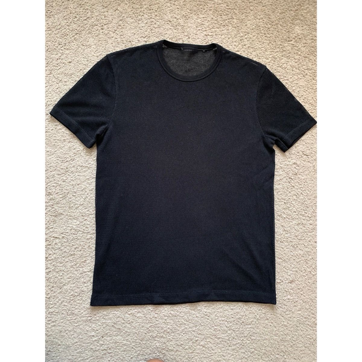 Helmut Lang HELMUT LANG BLACK LOGO MESH TOP Size US M / EU 48-50 / 2 - 8 Thumbnail