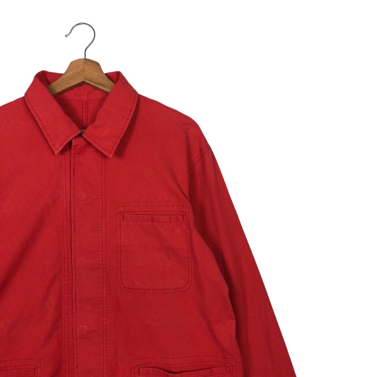 Chaps Ralph Lauren × Japanese Brand Rich Red Vintage Chore Jacket Duck Canvas Chaps Ralph Lauren Size US M / EU 48-50 / 2 - 7 Thumbnail