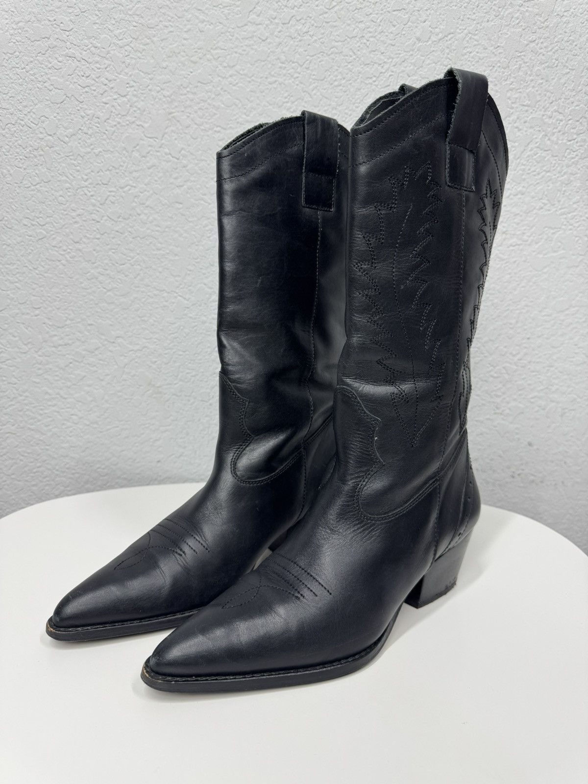 Western Rise Vintage Leather Western Boots Cowboys Boots Y2K Gothic Rare Size US 9 / IT 39 - 2 Thumbnail