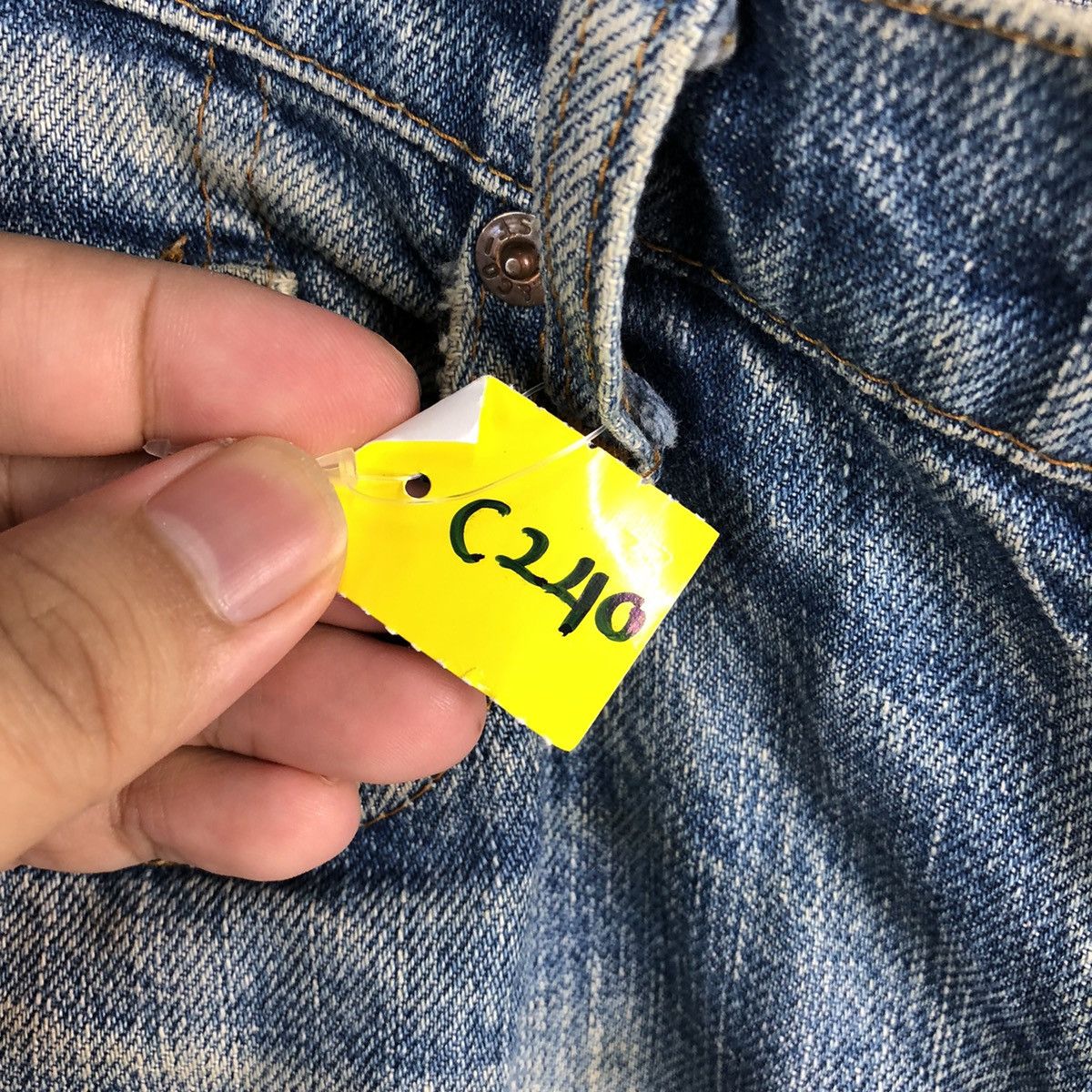 Levi's DLL Levis Blue ripped vintage Denim Pants #C240 Size US 27 - 13 Thumbnail