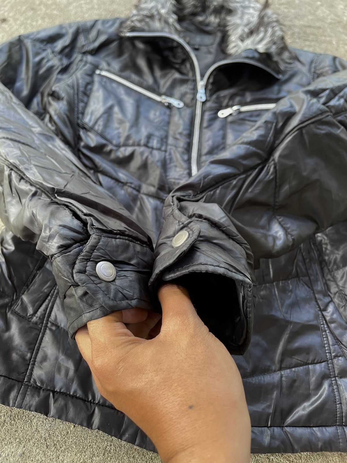 Japanese Mossimo Faux Fur Vkei Style Jacket