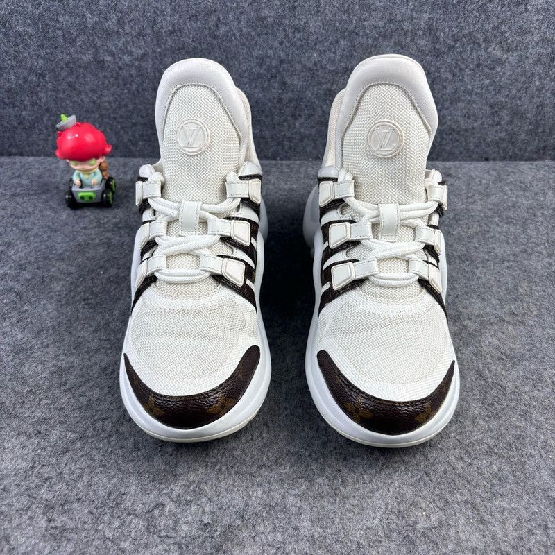 Louis Vuitton Louis Vuitton Thick-Soled High-Top Sneakers - Size US 5.5 / EU 38 - 2 Thumbnail