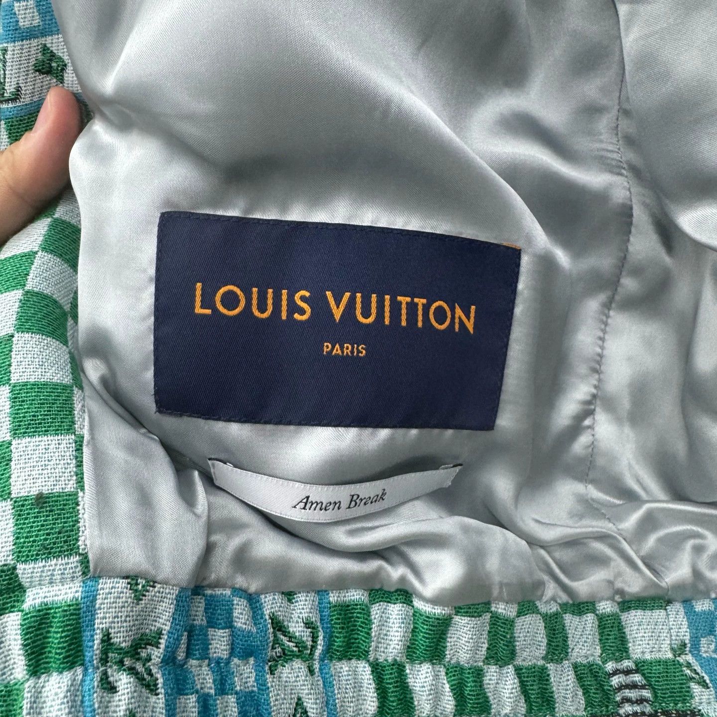 Louis Vuitton LV Green Checkered Zip Jacket - NewmSize 44, Celebrity Style Size US S / EU 44-46 / 1 - 4 Thumbnail