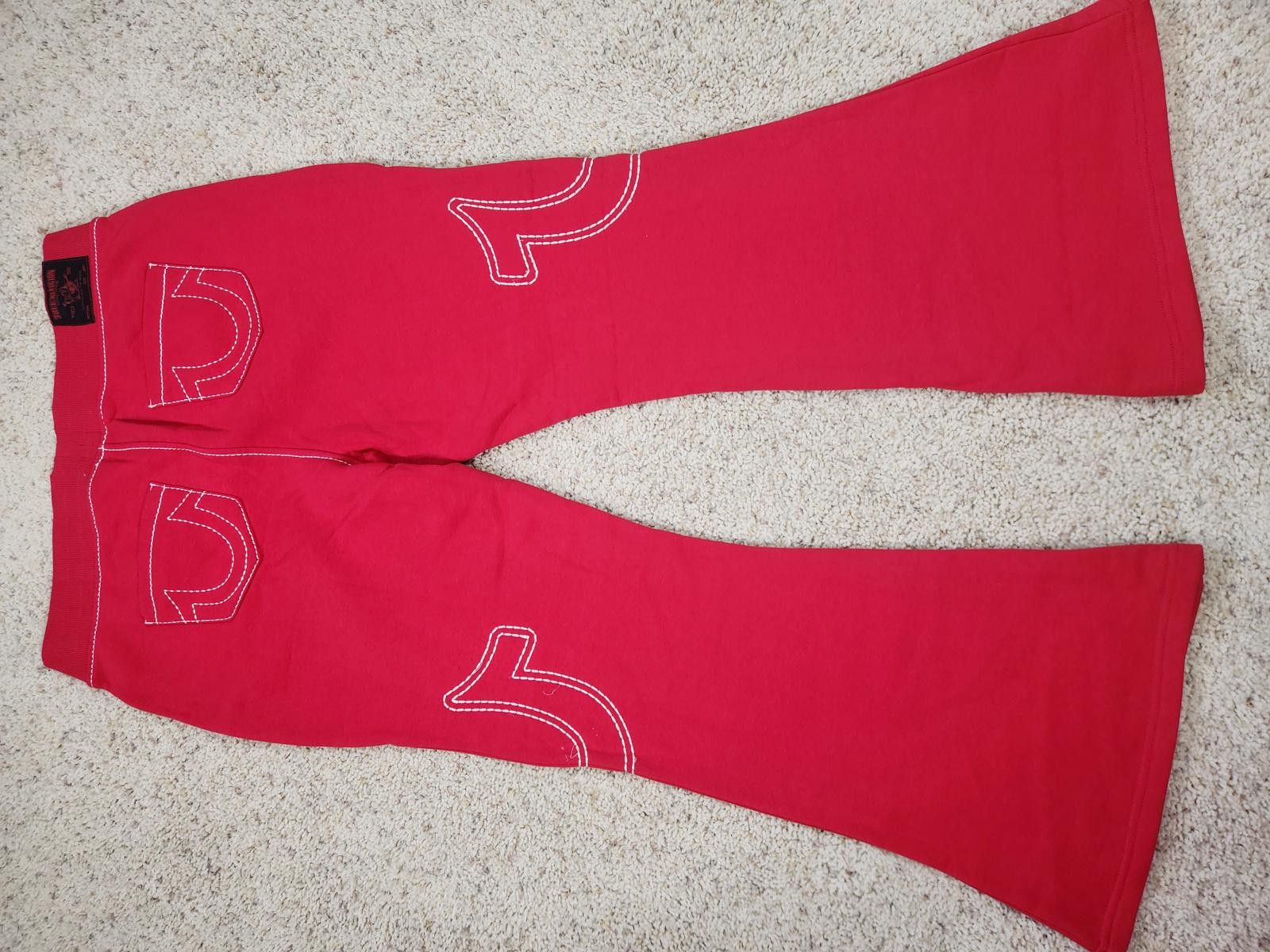 True Religion NEW True Religion Pull-On Flare Jeans Red Anniversary XL Size 40" / US 18 - 8 Thumbnail