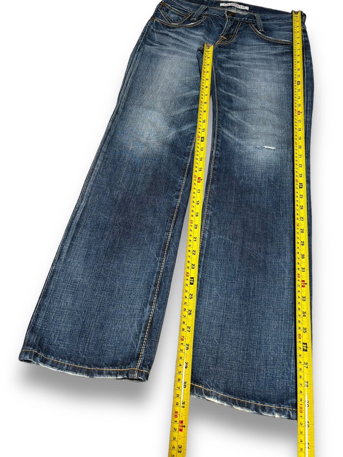 Levi's Vintage 90s Levis American Classic Blue Wash Ripped Jeans Size US 30 / EU 46 - 16 Thumbnail